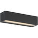 Stripe LED 2.36 inch Black Outdoor Wall Mount